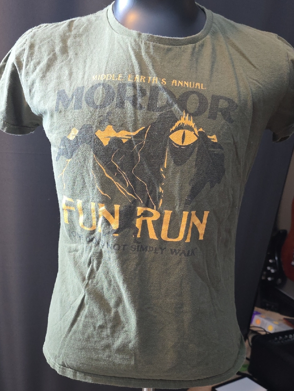 Snorg Tees Mordor Fun Run Lord Of The Rings Large